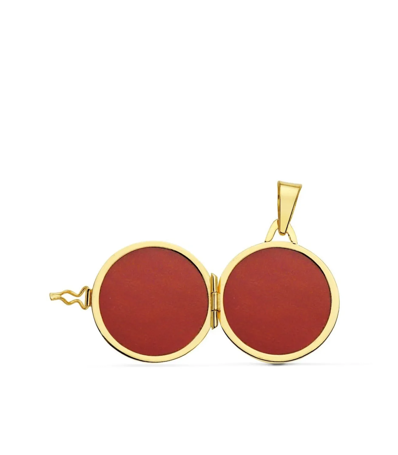 Guardapelo Portafotos Redondo Liso Oro 18 K 21 Mm<Alda Joyeros Sale