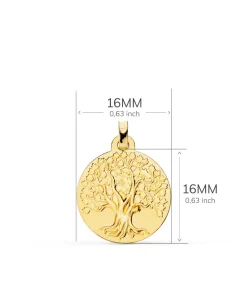 Medalla Arbol De La Vida Oro 18K 16 Mm<Alda Joyeros Cheap