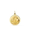 Medalla Bautismo Cristiano Oro 18K 18Mm Bisel<Alda Joyeros Store