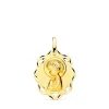 Medalla Calada 18 K Virgen Niña Rezo 20 Mm<Alda Joyeros Shop