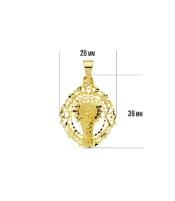 Medalla Calada Virgen Del Pilar 18 Ktes 35Mm<Alda Joyeros Outlet