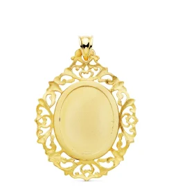 Medalla Cerco Virgen De Guadalupe Mexico 18K 39Mm<Alda Joyeros Discount