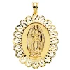 Medalla Cerco Virgen De Guadalupe Mexico 18K 42Mm<Alda Joyeros Online