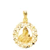 Medalla Cerco Virgen Del Carmen Oro 18K 25Mm<Alda Joyeros Store