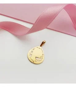 Medalla Comunion Oro 18K Virgen Niña Nacar Gota<Alda Joyeros Cheap