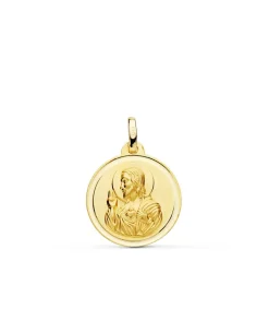 Medalla Corazon De Jesus Oro 18K 18 Mm Bisel<Alda Joyeros Clearance