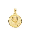 Medalla Dulce Nino De La Flor Oro 18K 17Mm<Alda Joyeros Discount