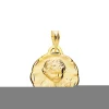 Medalla Dulce Nino De La Flor Oro 18K 17Mm Tallada<Alda Joyeros Fashion