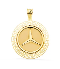 Medalla Estrella Oro Amarillo 18K 27 Mm Greca<Alda Joyeros New
