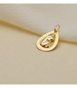 Medalla Gota Virgen Niña Oro 9K 20Mm<Alda Joyeros Best Sale