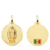 Medalla Guadalupe Bandera Mexico Oro 18K 20Mm Bisel<Alda Joyeros Outlet