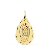 Medalla Guadalupe Mexico Oro 18K 23Mm Gota Tallada<Alda Joyeros Store