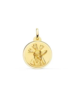 Medalla Jesus Del Gran Poder 18K 20Mm Bisel<Alda Joyeros Outlet