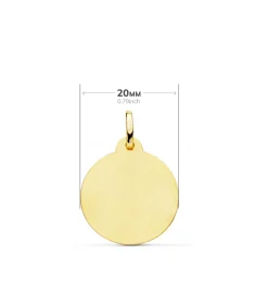 Medalla Jesus Del Gran Poder 18K 20Mm Bisel<Alda Joyeros Outlet