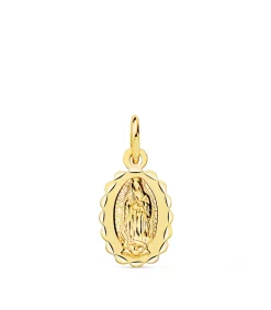 Medalla 18K V. Guadalupe Mexico 12Mm Oval Tallada<Alda Joyeros Fashion
