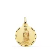 Medalla 18K Virgen Guadalupe Mexico 18Mm Tallada<Alda Joyeros Online