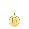 Medalla 18Kt 16Mm Virgen Niña Rezando Bisel<Alda Joyeros Clearance