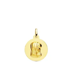 Medalla 18Kt 16Mm Virgen Niña Rezando Matizada<Alda Joyeros Flash Sale