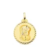 Medalla 18Kt 20Mm Virgen Niña Rezando Talla<Alda Joyeros New