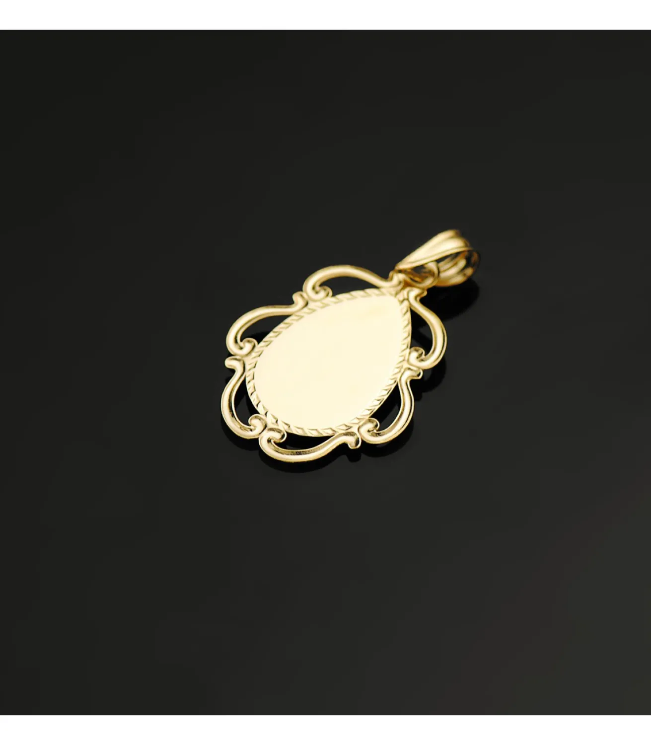 Medalla Marco Virgen Niña Oro 18K 22Mm<Alda Joyeros Online