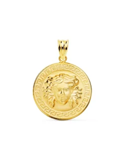 Medalla Medusa Oro 18K 20 Mm<Alda Joyeros Shop