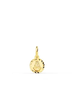 Medalla Mini Virgen Del Rocio Oro 18K 8Mm<Alda Joyeros Outlet
