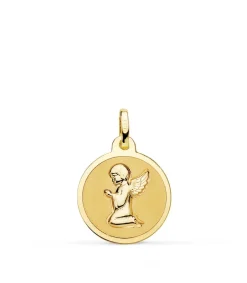 Medalla Ángel Bebé Oro 18K Brillo 16Mm<Alda Joyeros Cheap