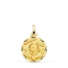 Medalla Ángel Nube Oro 18K 16Mm Tallada<Alda Joyeros Clearance
