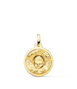 Medalla Ángel Nube Oro 18K 16Mm Brillo<Alda Joyeros Sale
