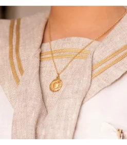 Medalla Ángel Nube Oro 18K 18Mm Tallada<Alda Joyeros Sale