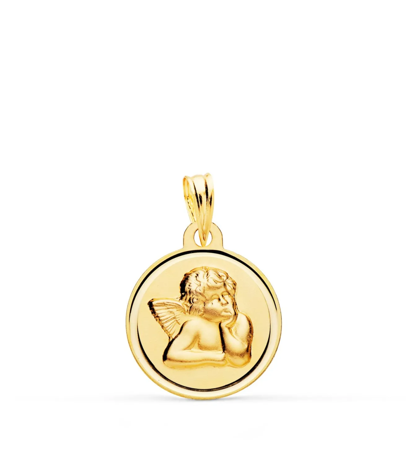 Medalla Ángel Querubin Oro 18K Bisel 16Mm<Alda Joyeros Cheap