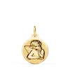 Medalla Ángel Querubin Oro 18K Brillo 14Mm<Alda Joyeros Flash Sale