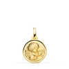 Medalla Ángel Y Pajaro Oro Amarillo 18K 14Mm Bisel<Alda Joyeros Hot