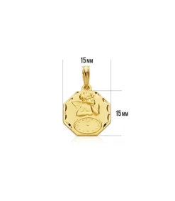 Medalla Ángel Y Reloj Octogonal Oro 18Ktes<Alda Joyeros Store