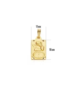 Medalla Ángel Y Reloj Rectangular Oro 18Ktes<Alda Joyeros Flash Sale