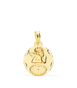 Medalla Ángel Y Reloj Redonda Oro 18Ktes<Alda Joyeros Discount
