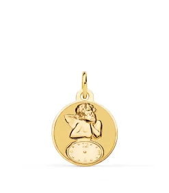 Medalla Ángel Y Reloj Redonda Oro 18Ktes<Alda Joyeros Cheap