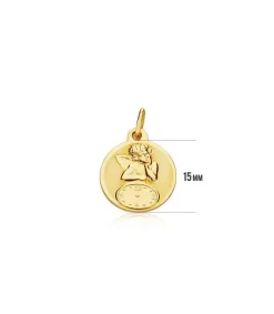 Medalla Ángel Y Reloj Redonda Oro 18Ktes<Alda Joyeros Cheap