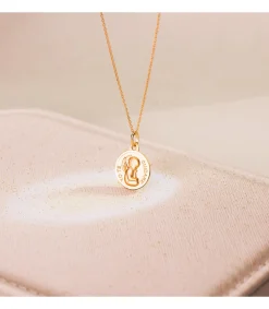 Medalla Ángel Yo Te Cuidare 18K 14Mm Bisel<Alda Joyeros Flash Sale
