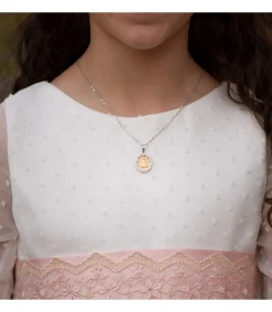 Medalla Ángelito Oro Bicolor 18K<Alda Joyeros Outlet