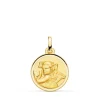 Medalla Niña Ángel Oro 18K 16Mm Bisel<Alda Joyeros Online