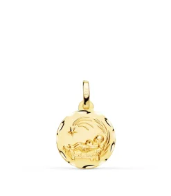 Medalla Nino Del Pesebre Pequena Oro 9Ktes<Alda Joyeros Store