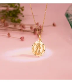 Medalla Nino Del Remedio Oro 18K 16Mm Tallado<Alda Joyeros Outlet