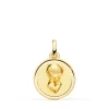 Medalla Nino Rezando Bisel Oro 18K 16Mm<Alda Joyeros Cheap