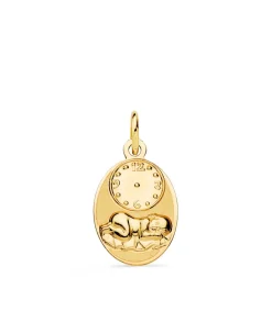 Medalla Nino Y Reloj Oval Oro 18K 16Mm<Alda Joyeros Best Sale