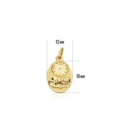 Medalla Nino Y Reloj Oval Oro 18K 16Mm<Alda Joyeros Best Sale