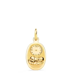 Medalla Nino Y Reloj Oval Pequena Oro 18Ktes<Alda Joyeros Flash Sale