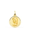 Medalla Oro 18K Virgen Niña Bisel 16Mm<Alda Joyeros Best Sale