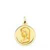 Medalla Oro 18K Virgen Niña Bisel 18Mm<Alda Joyeros Online