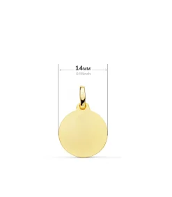 Medalla Paloma Espiritu Santo 18K 14Mm<Alda Joyeros Online